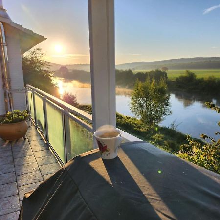 Haus An Der Weser Ferienwohnung Brevorde Exteriör bild